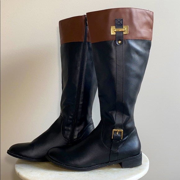 Target Shoes - Black and Brown Riding Boots